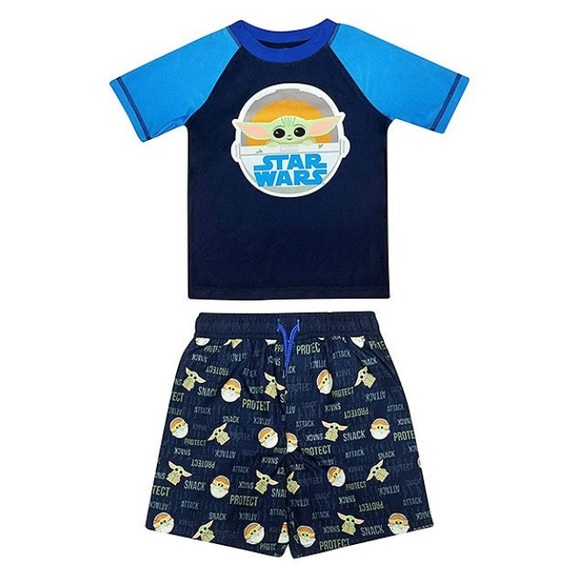 The Mandalorian The Child Star Wars Rashguard Set - Picture 1 of 4